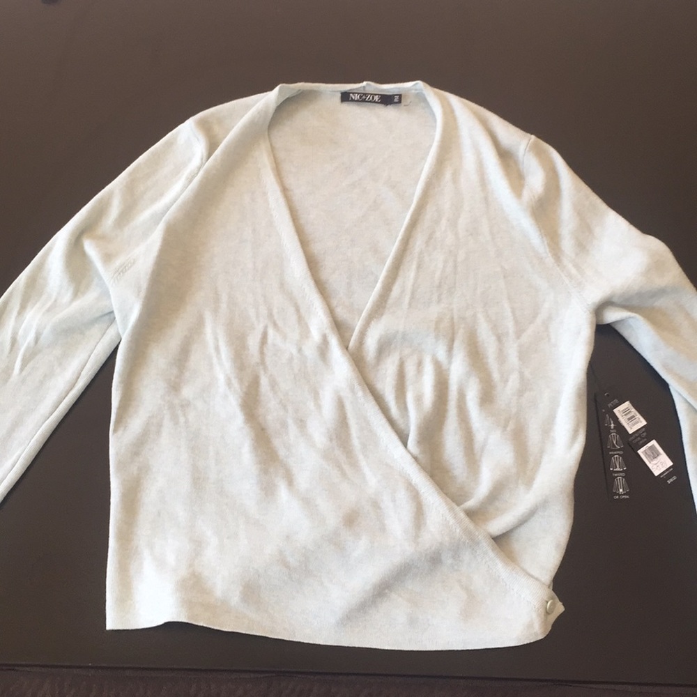 Nic&zoe multi wrap sweater NWT